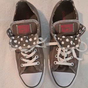 Converse Khaki Brown / Polka Dot   Sz 9